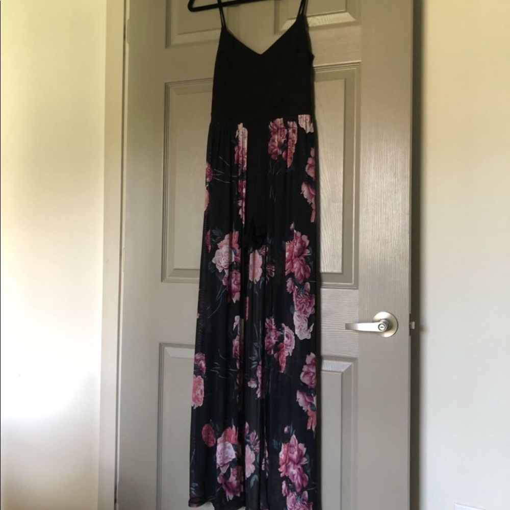 Long floral rumper